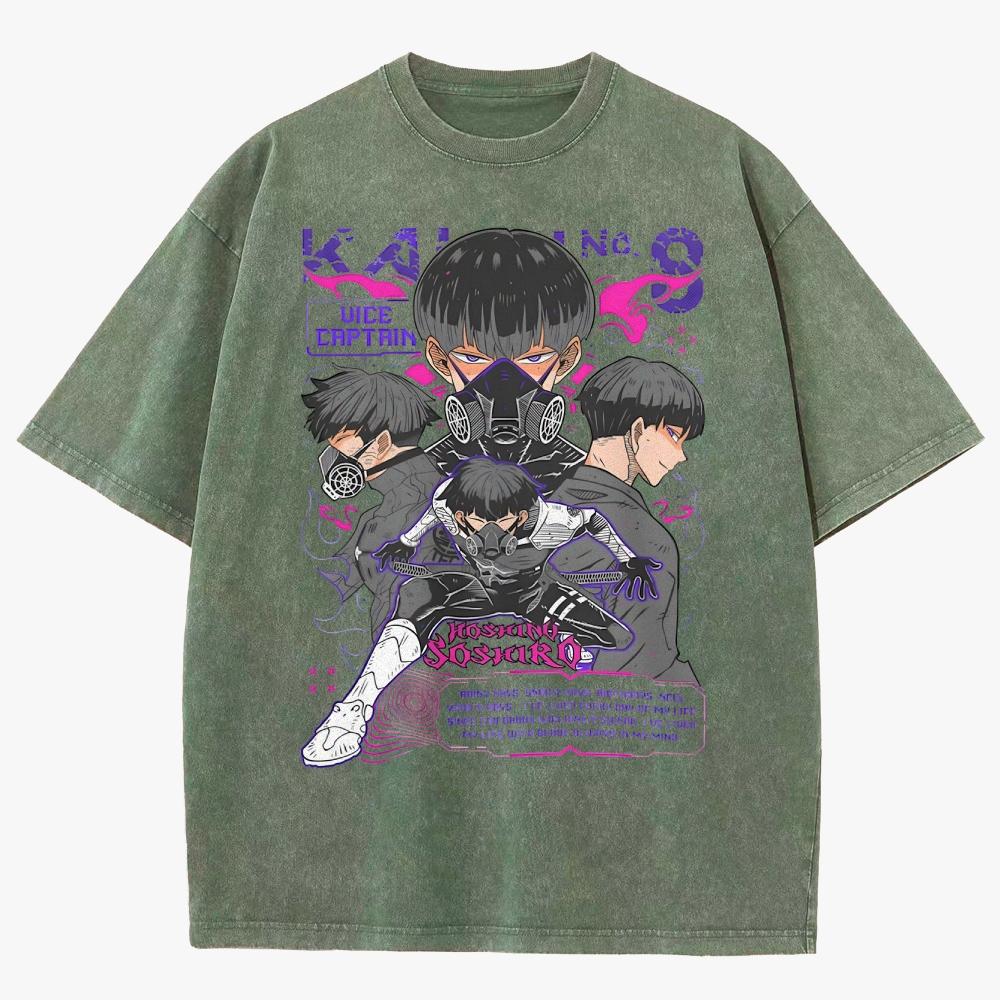 Kaiju No. 8 Anime Unisex Fit Washed T-Shirt