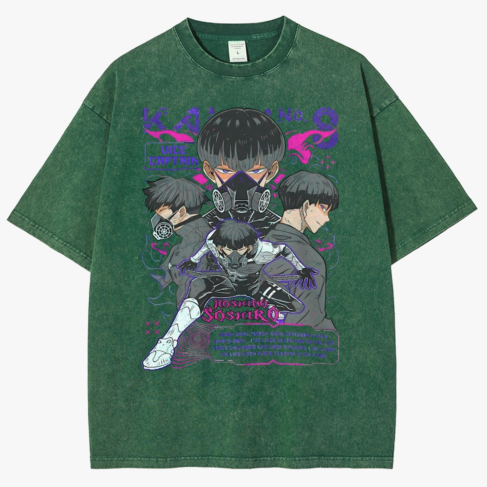 Kaiju No. 8 Anime Unisex Fit Washed T-Shirt