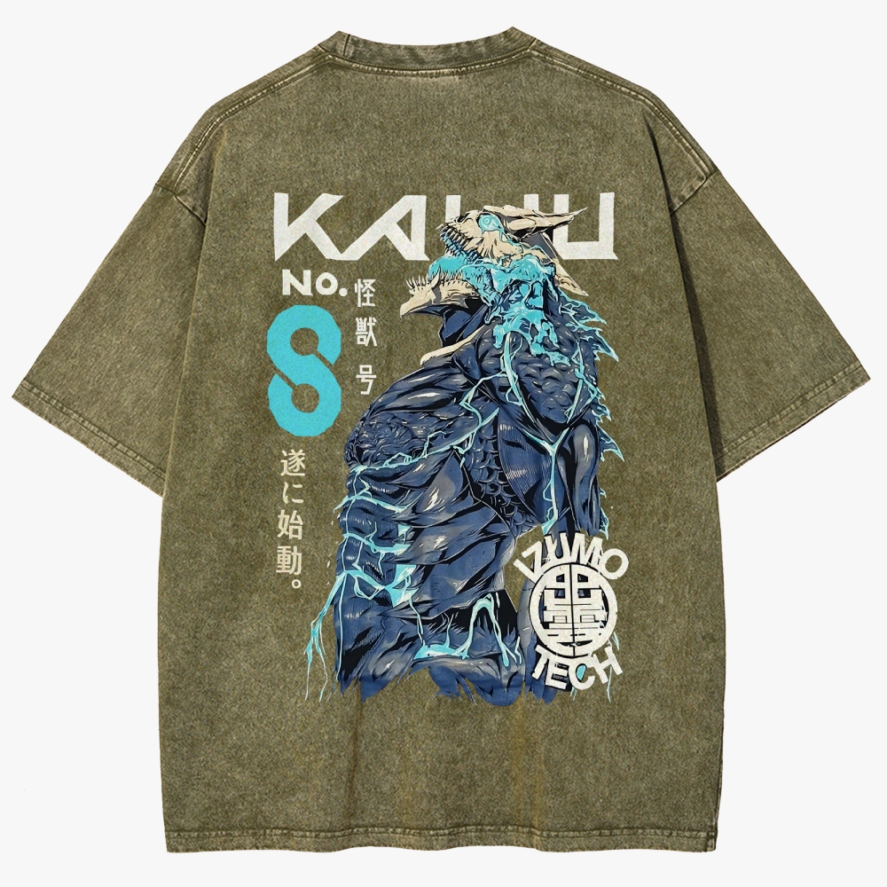 KaiJu no.8 Anime Unisex Fit Washed T-Shirt