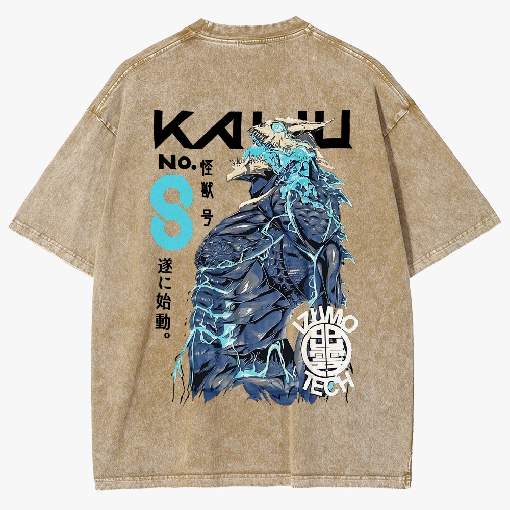 KaiJu no.8 Anime Unisex Fit Washed T-Shirt