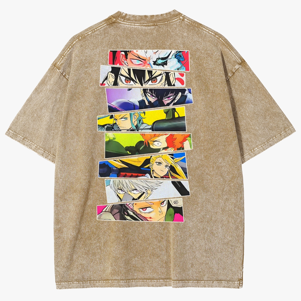 KaiJu no.8  Unisex Fit Washed T-Shirt