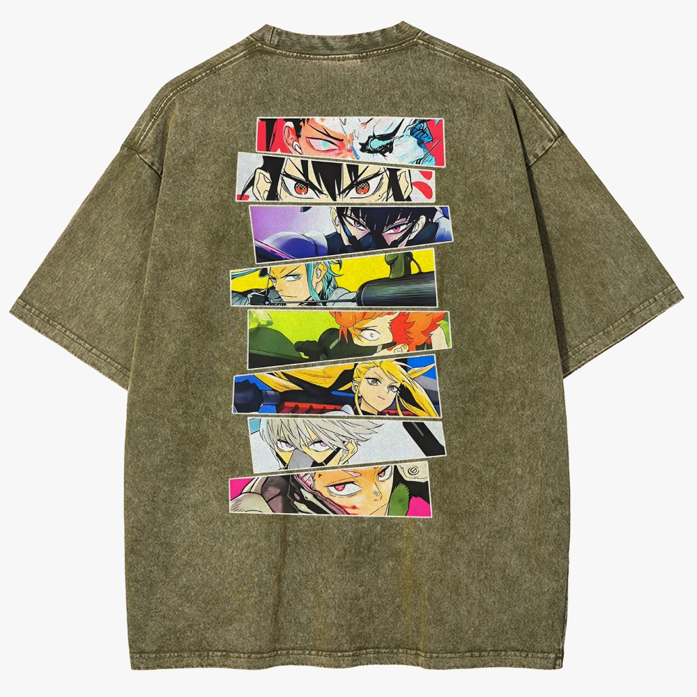 KaiJu no.8  Unisex Fit Washed T-Shirt