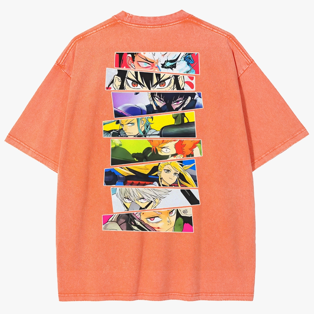 KaiJu no.8  Unisex Fit Washed T-Shirt