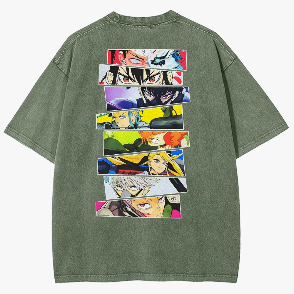 KaiJu no.8  Unisex Fit Washed T-Shirt