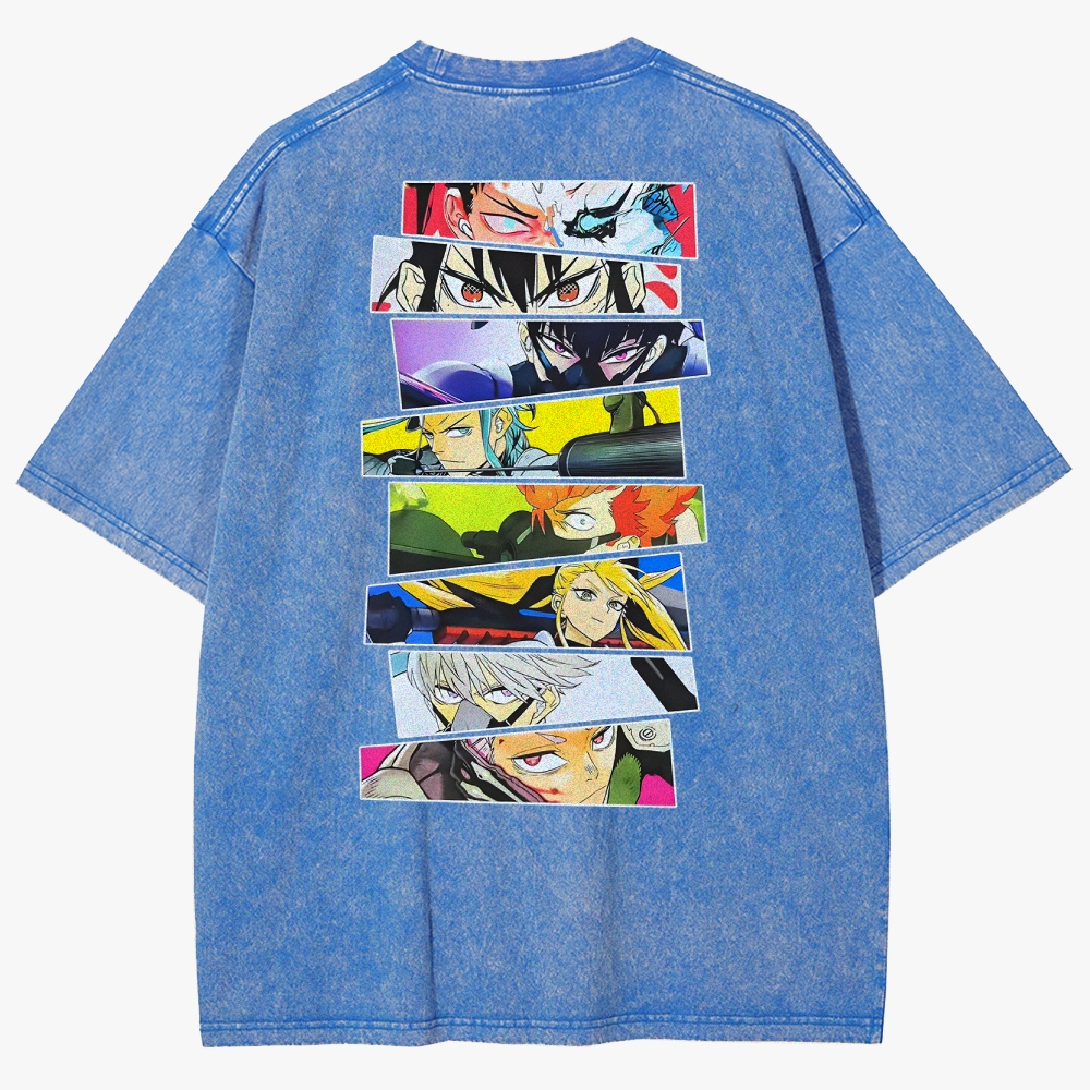 KaiJu no.8  Unisex Fit Washed T-Shirt