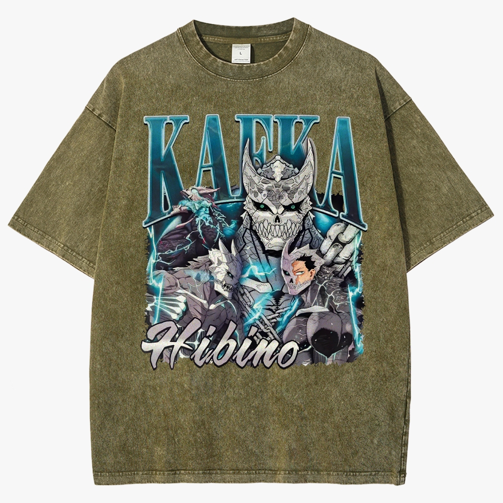 KaiJu no.8  Unisex Fit Washed T-Shirt