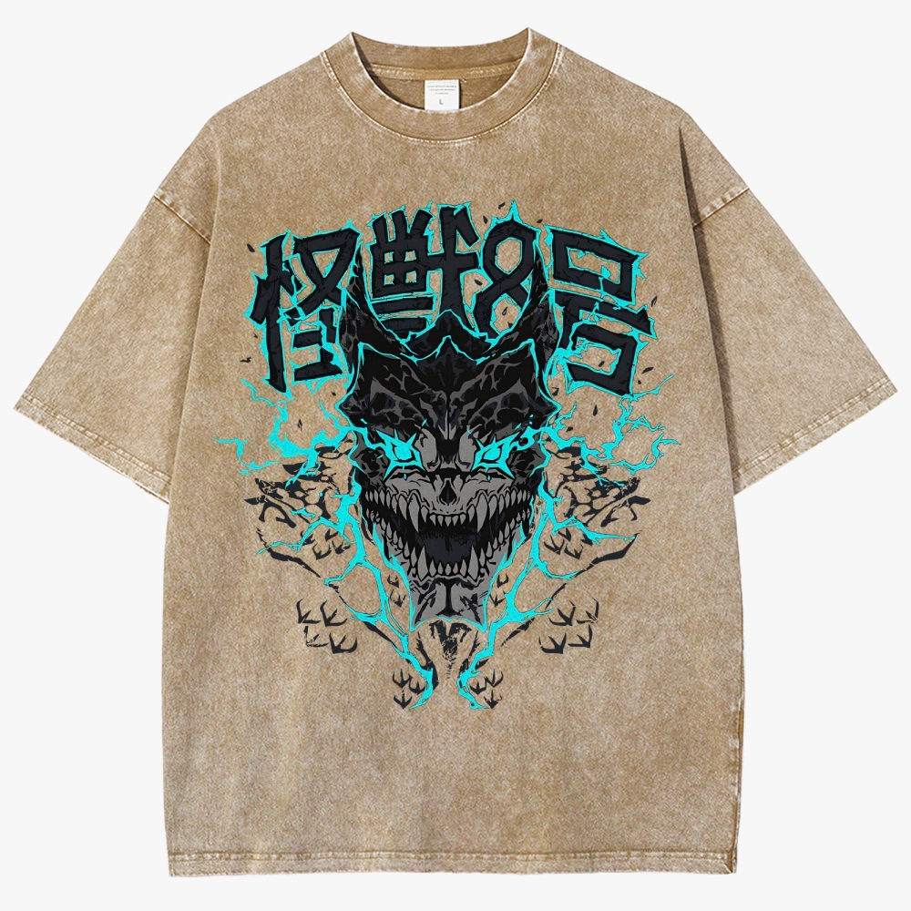 KaiJu no.8  Unisex Fit Washed T-Shirt