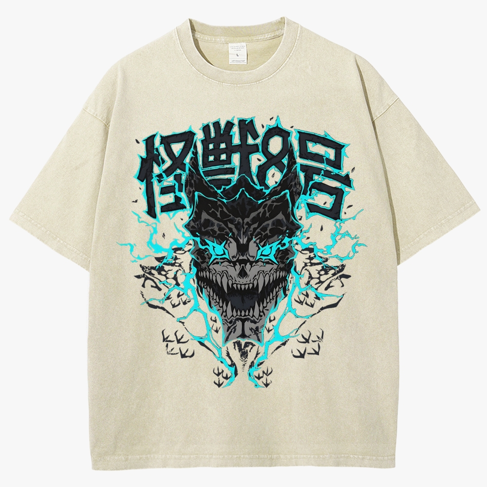 KaiJu no.8  Unisex Fit Washed T-Shirt