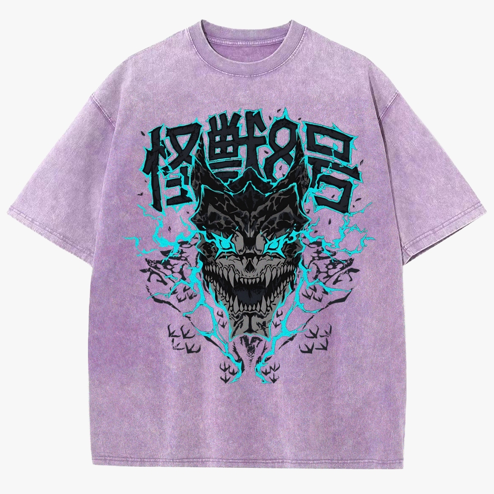 KaiJu no.8  Unisex Fit Washed T-Shirt