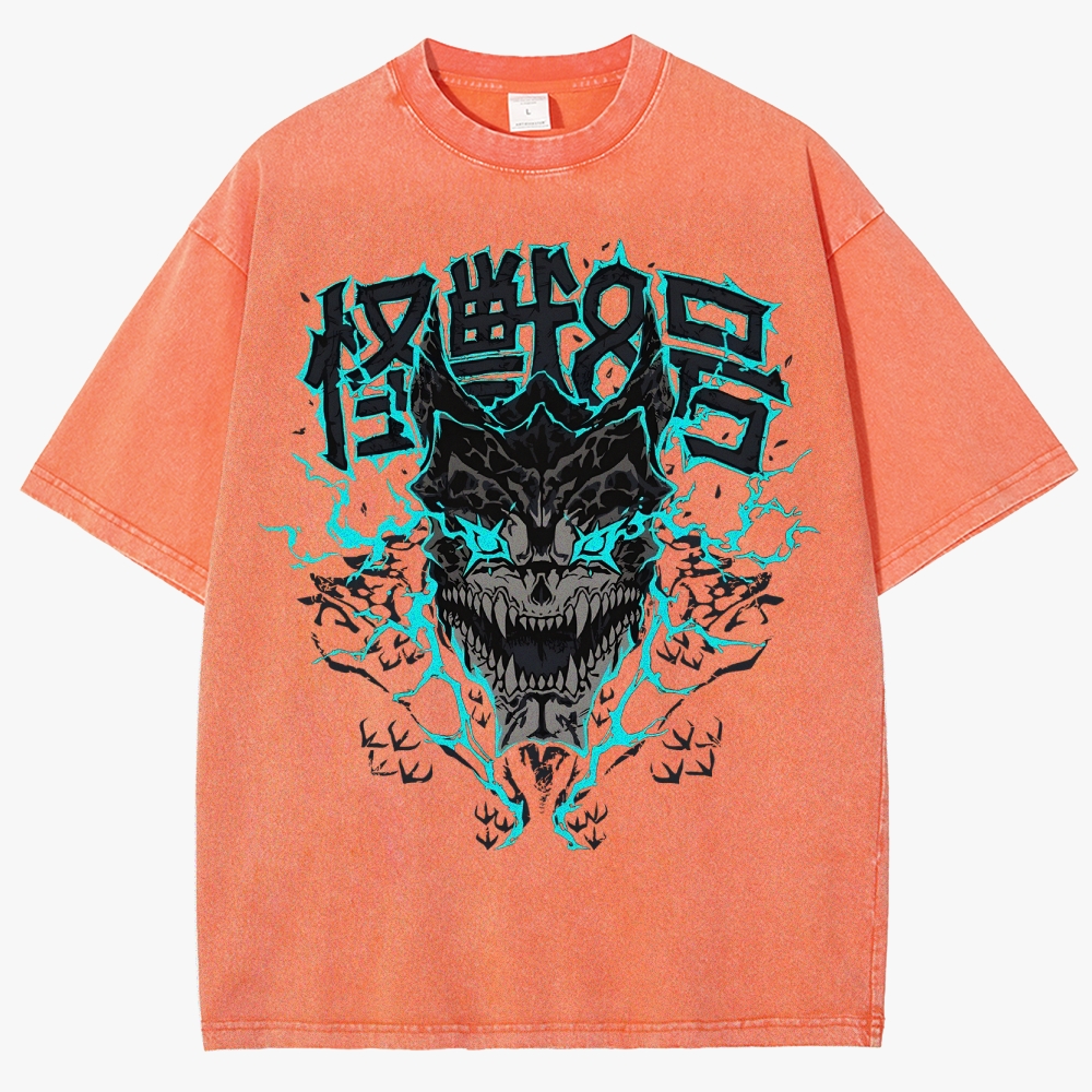 KaiJu no.8  Unisex Fit Washed T-Shirt