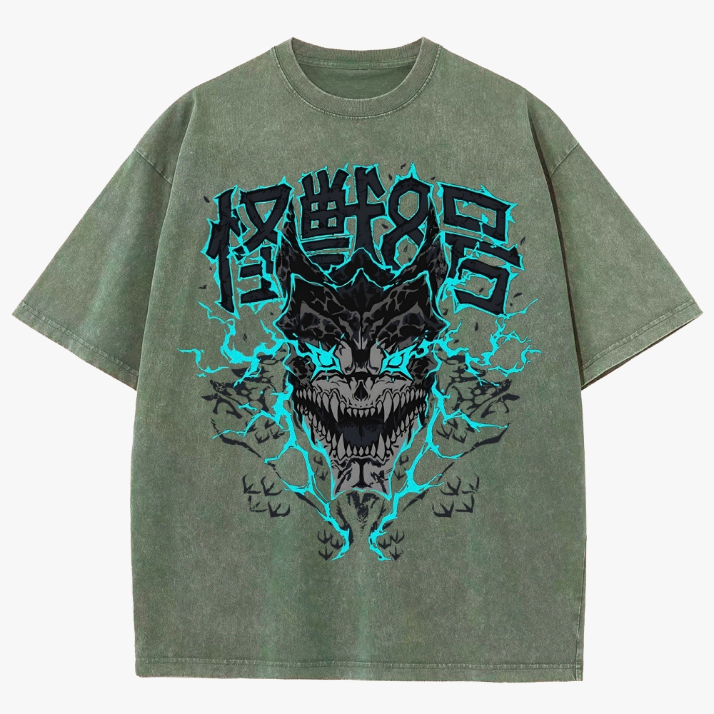 KaiJu no.8  Unisex Fit Washed T-Shirt