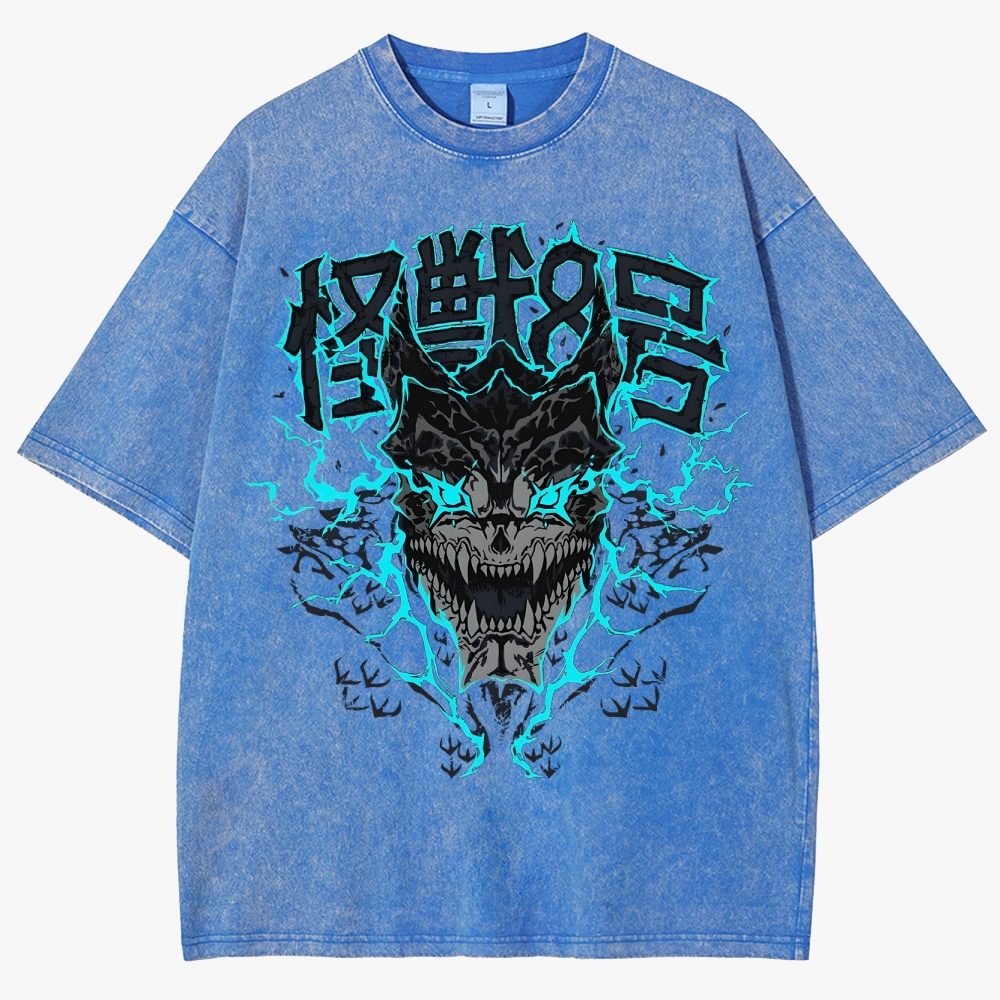 KaiJu no.8  Unisex Fit Washed T-Shirt