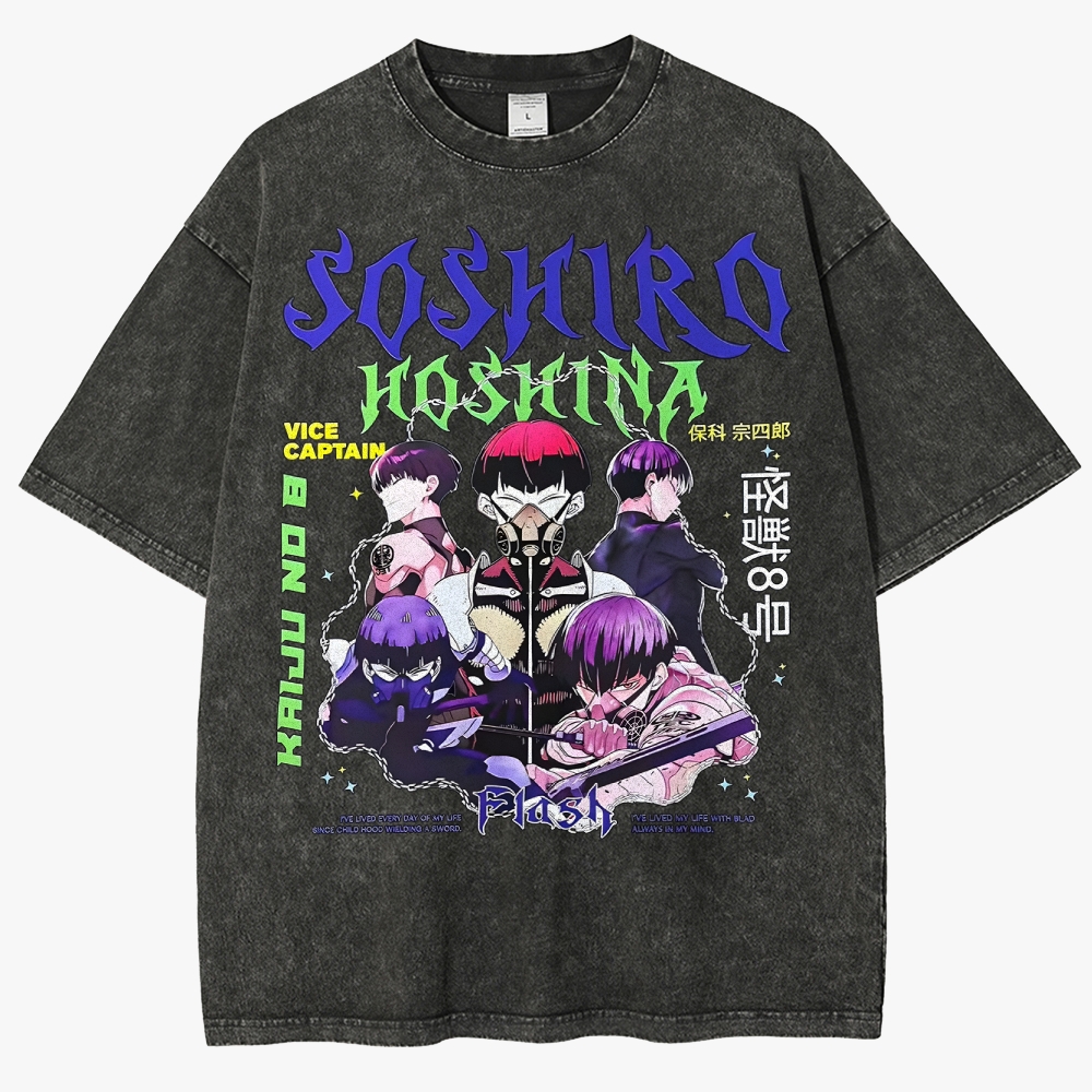 KaiJu no.8  Unisex Fit Washed T-Shirt