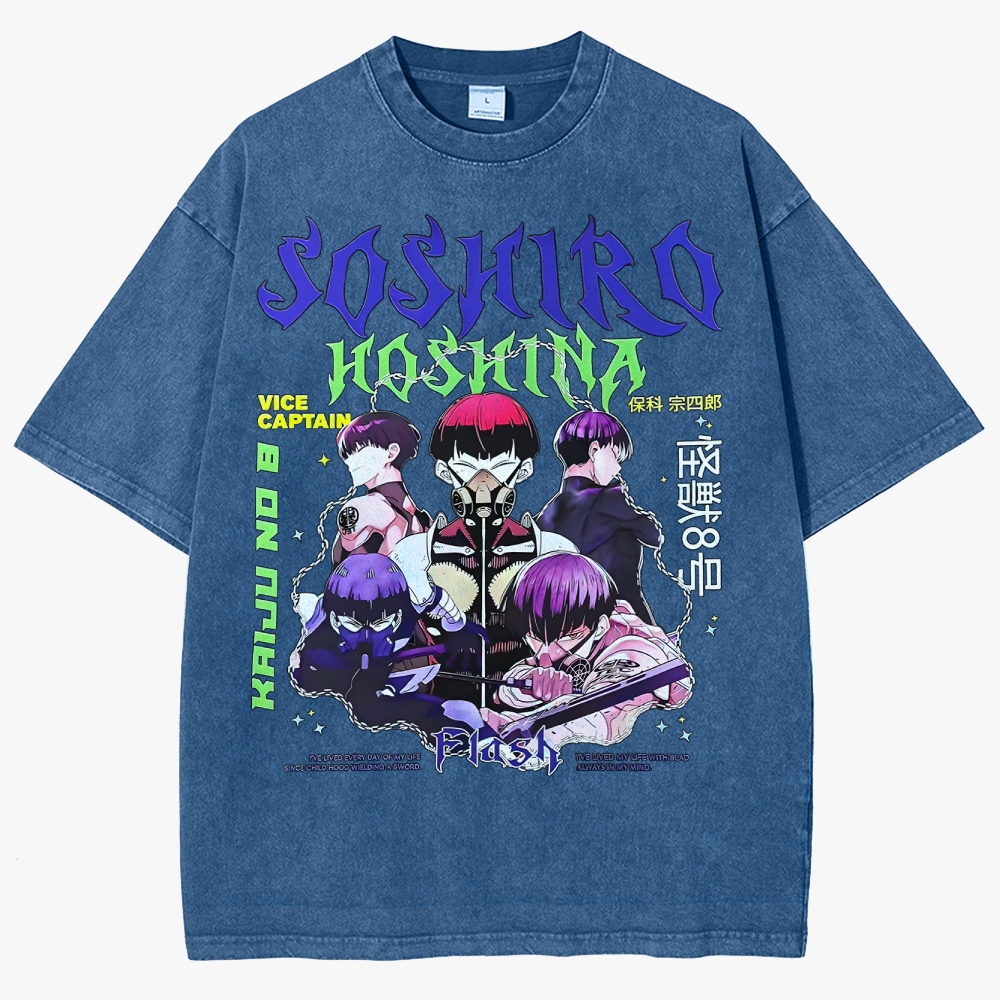 KaiJu no.8  Unisex Fit Washed T-Shirt