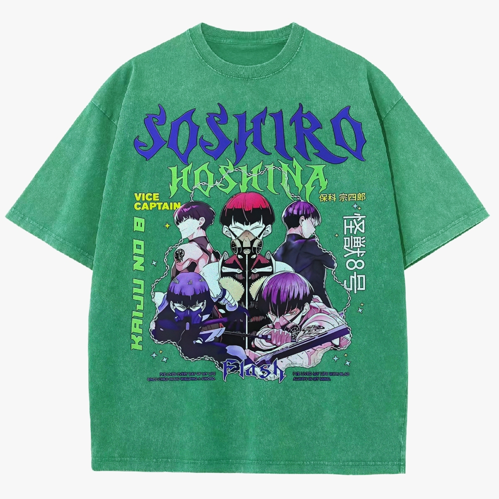 KaiJu no.8  Unisex Fit Washed T-Shirt