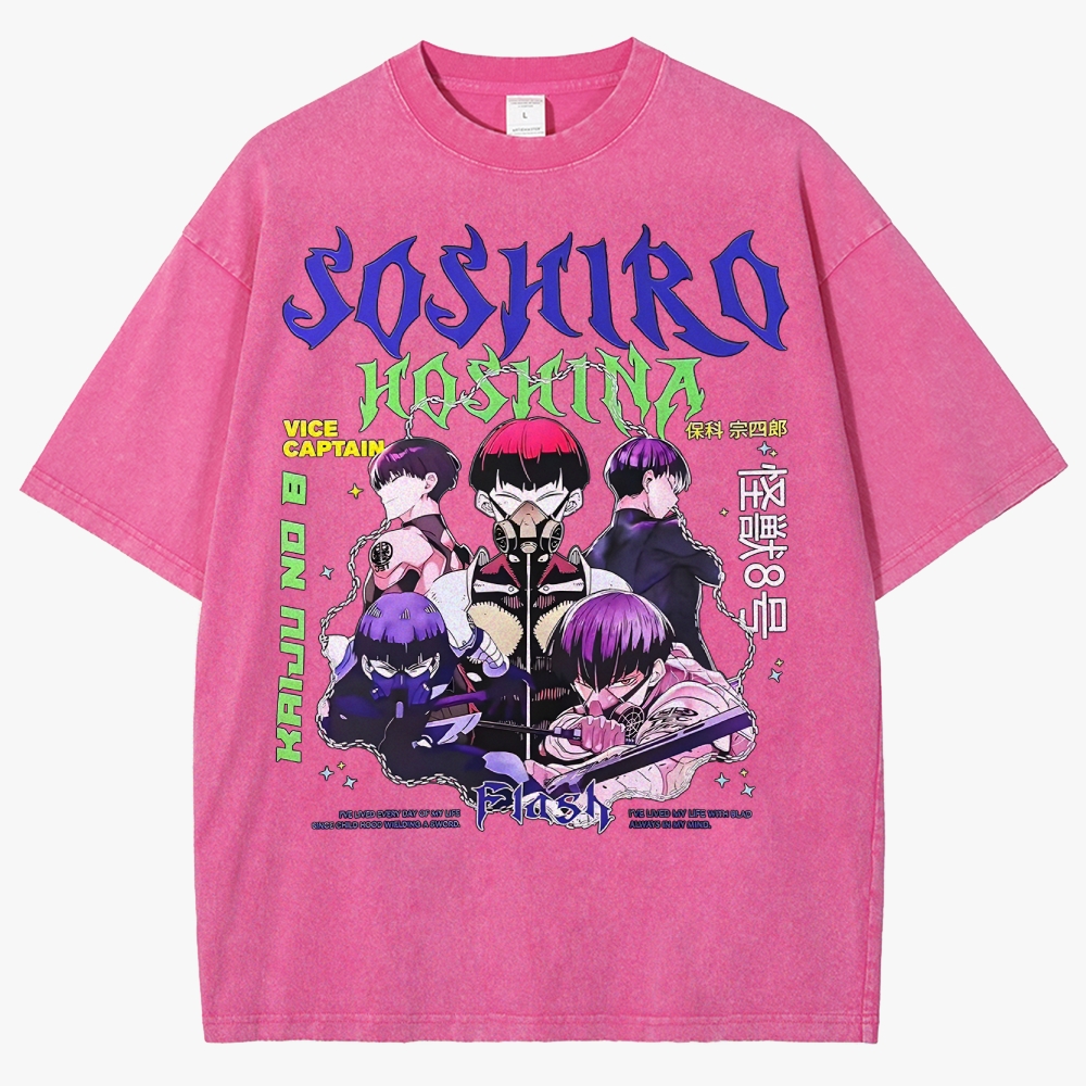 KaiJu no.8  Unisex Fit Washed T-Shirt