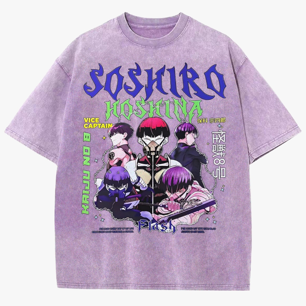 KaiJu no.8  Unisex Fit Washed T-Shirt