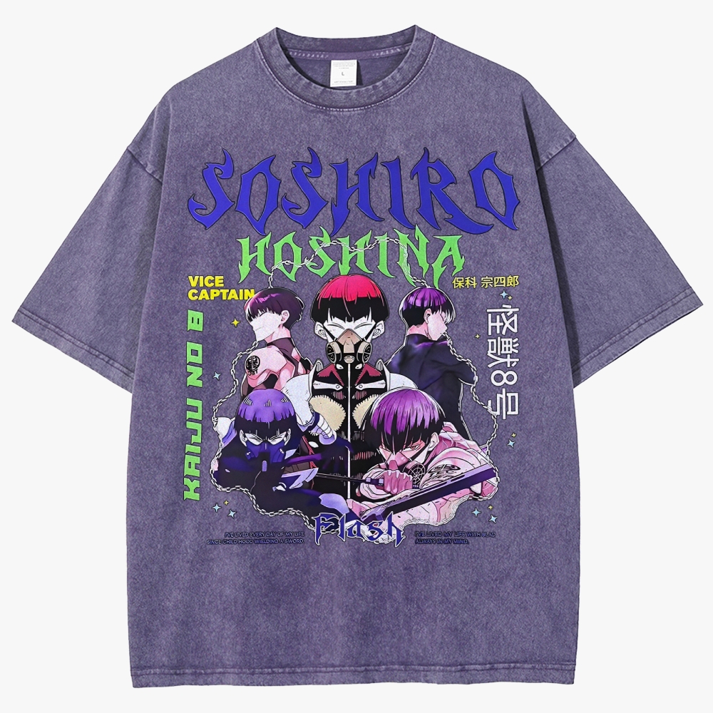 KaiJu no.8  Unisex Fit Washed T-Shirt