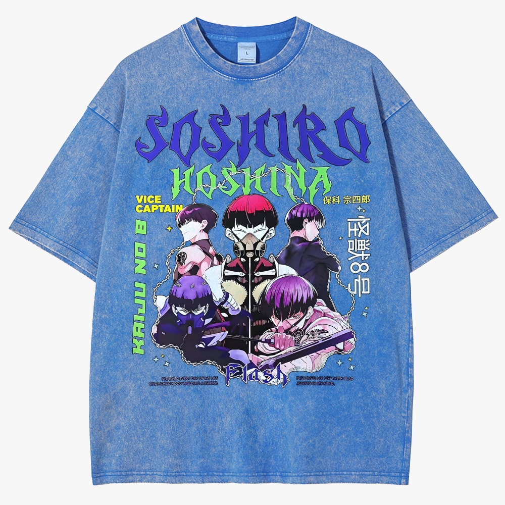 KaiJu no.8  Unisex Fit Washed T-Shirt