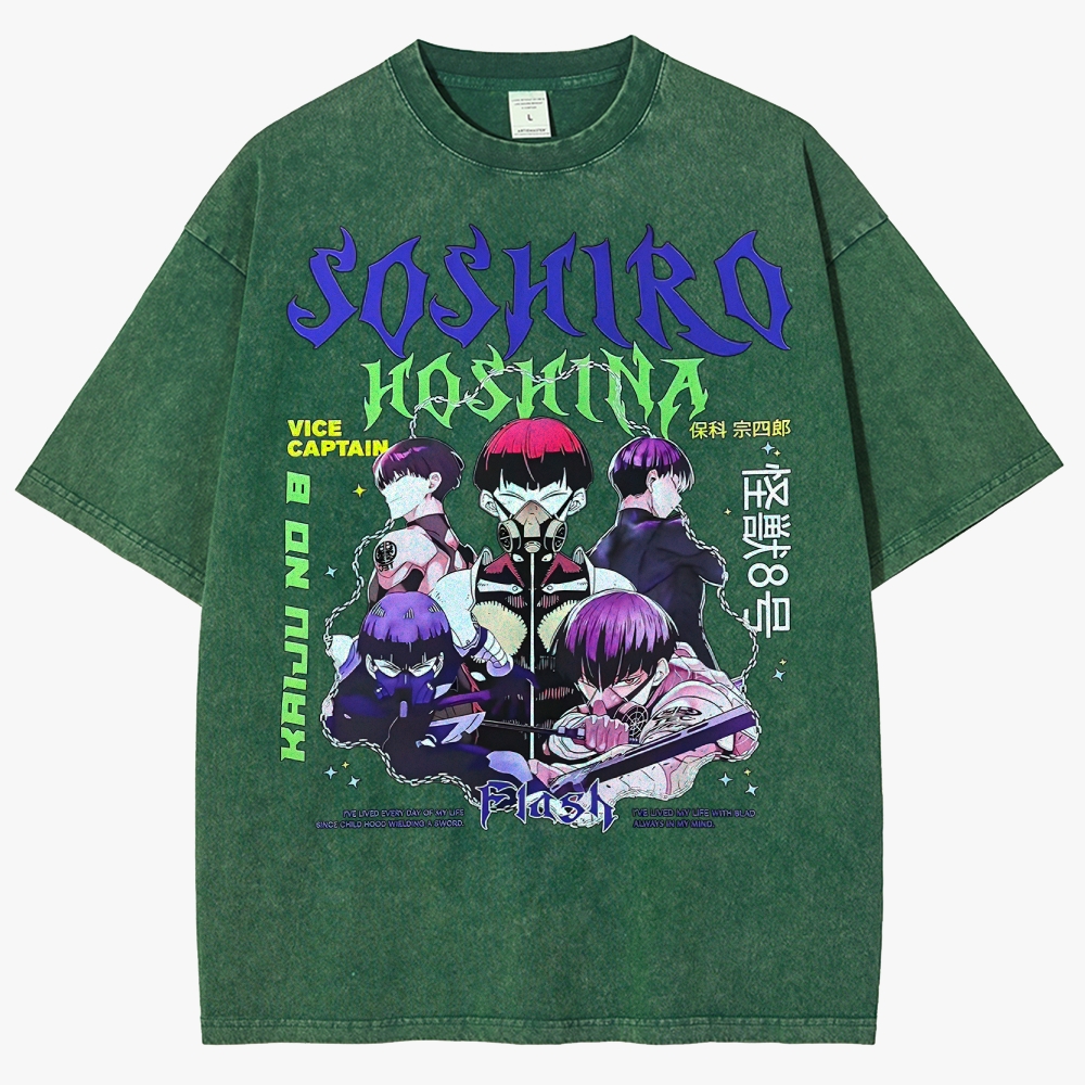 KaiJu no.8  Unisex Fit Washed T-Shirt