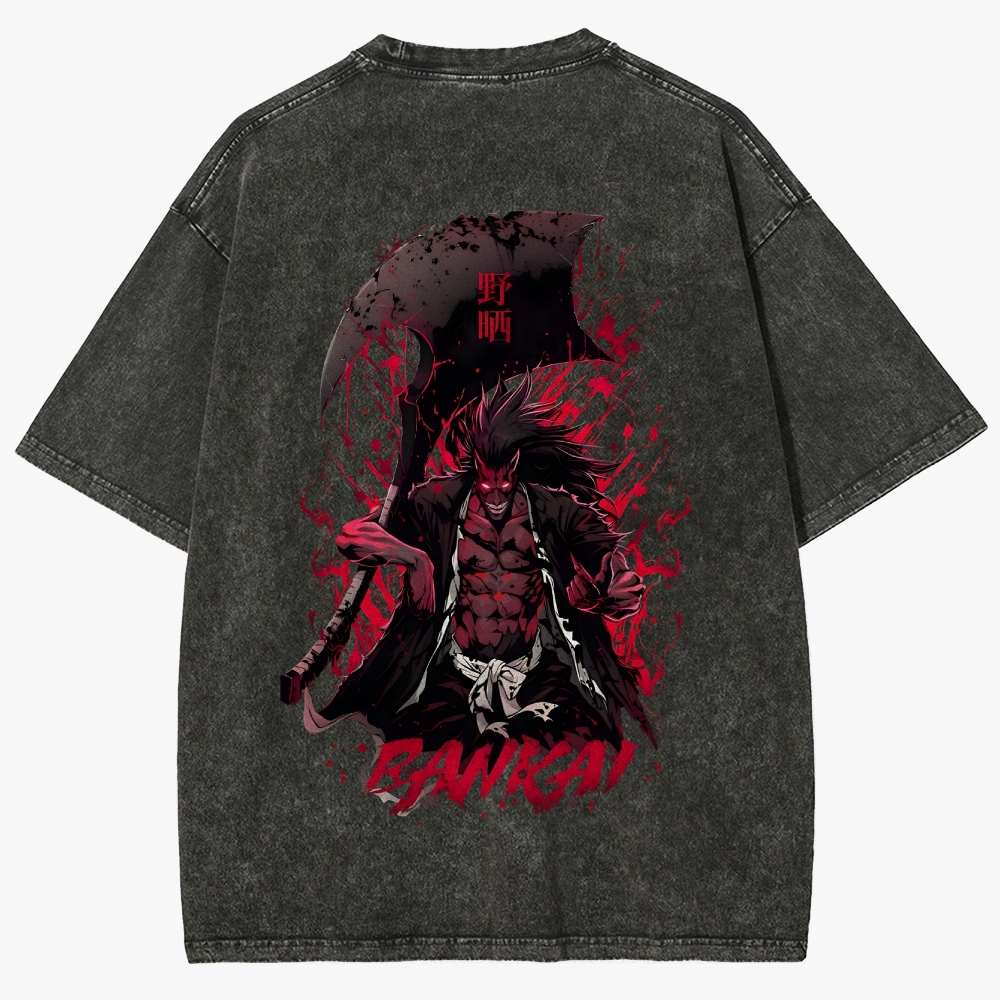 Bleach Anime Unisex Fit Washed T-Shirt