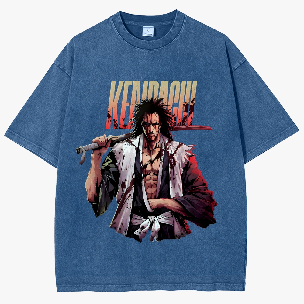 Bleach Anime Unisex Fit Washed T-Shirt