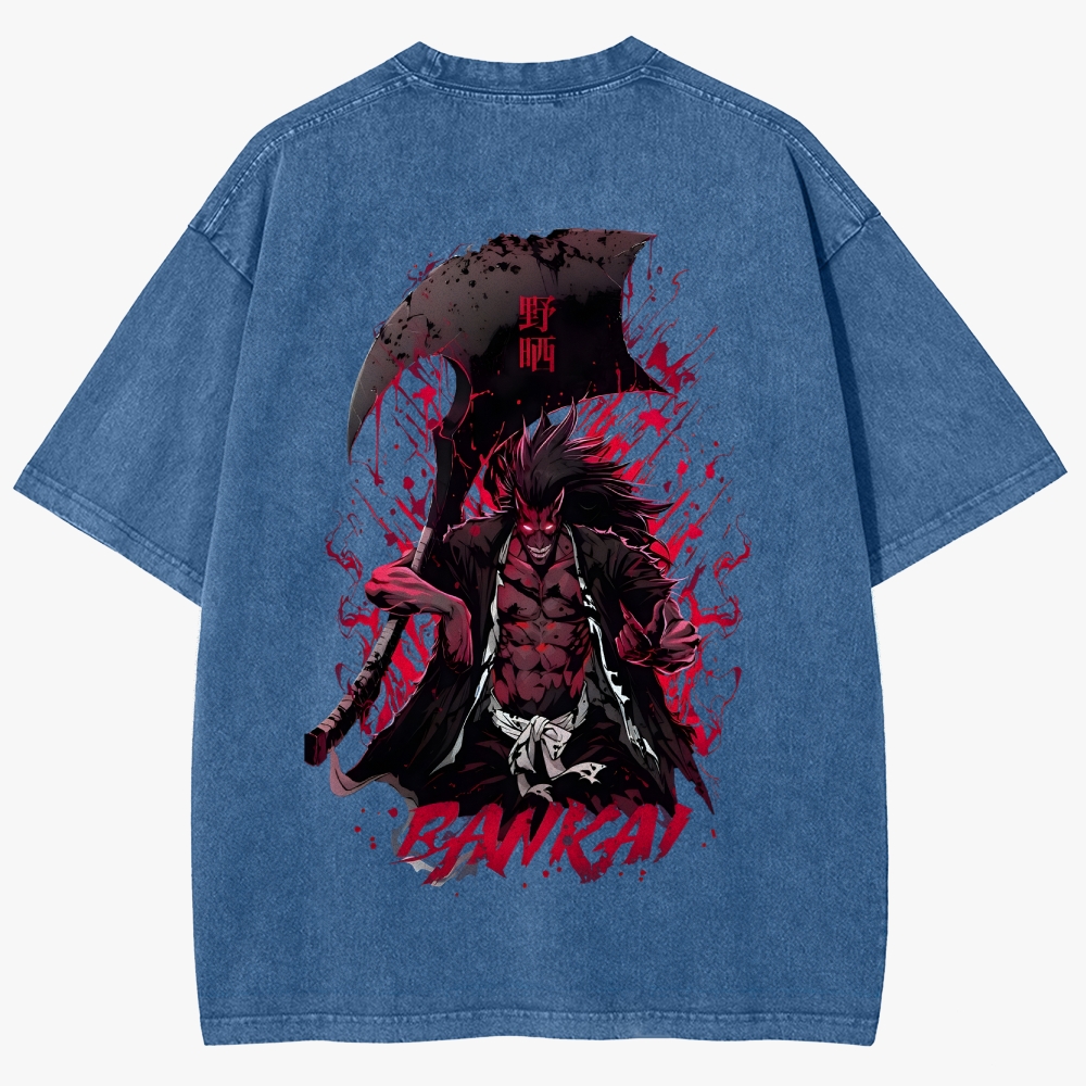 Bleach Anime Unisex Fit Washed T-Shirt