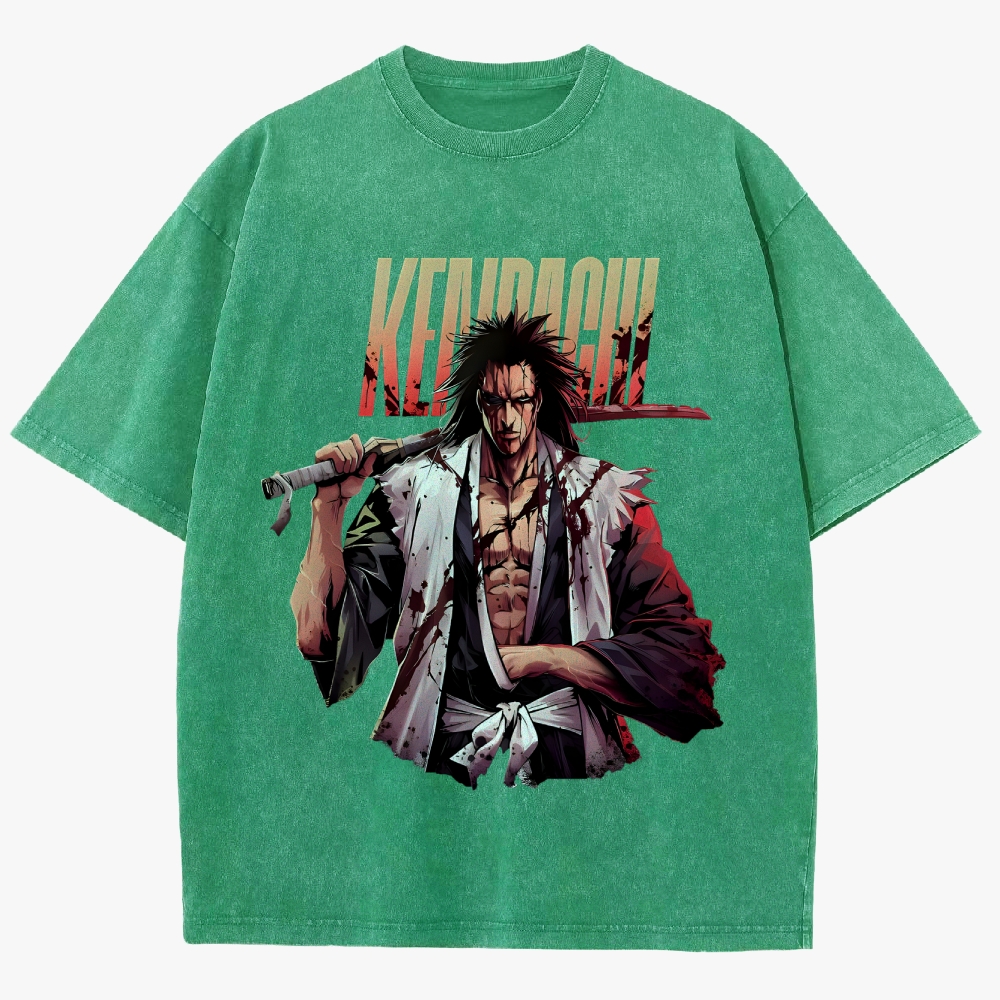 Bleach Anime Unisex Fit Washed T-Shirt
