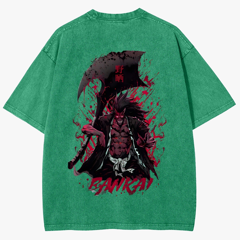 Bleach Anime Unisex Fit Washed T-Shirt