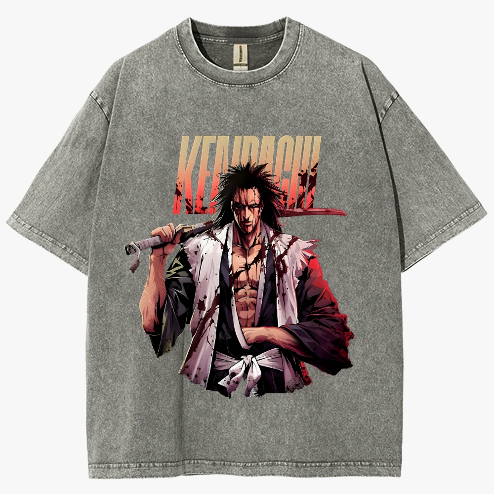 Bleach Anime Unisex Fit Washed T-Shirt