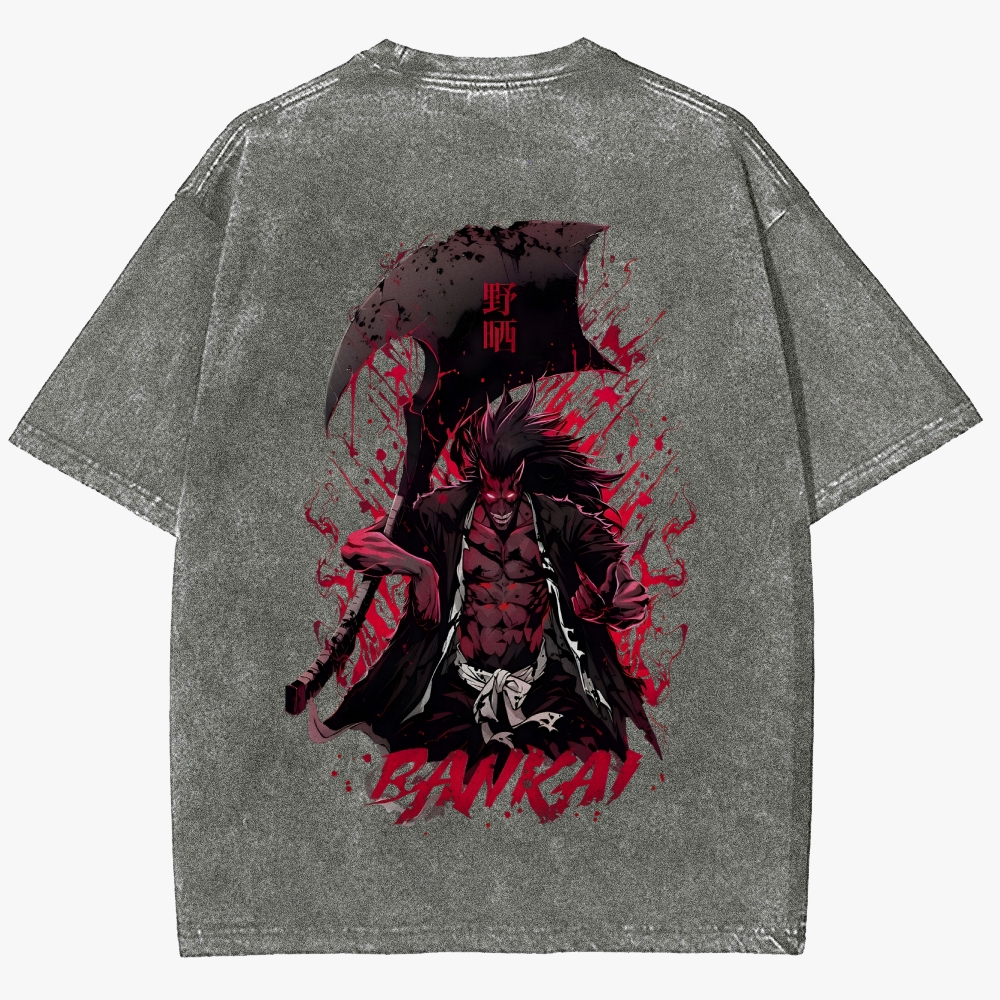 Bleach Anime Unisex Fit Washed T-Shirt