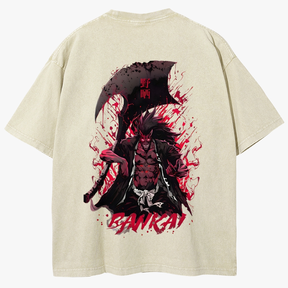 Bleach Anime Unisex Fit Washed T-Shirt