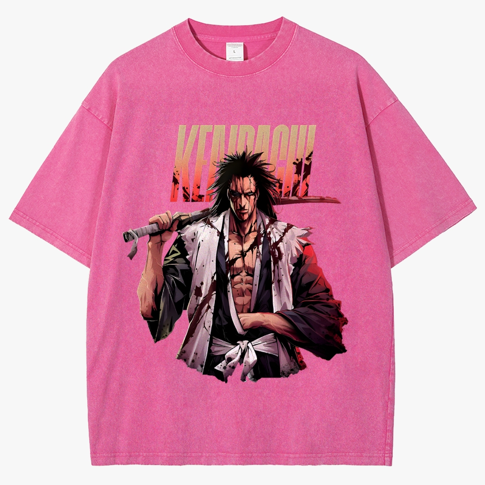 Bleach Anime Unisex Fit Washed T-Shirt