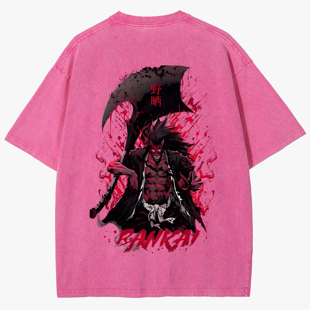 Bleach Anime Unisex Fit Washed T-Shirt