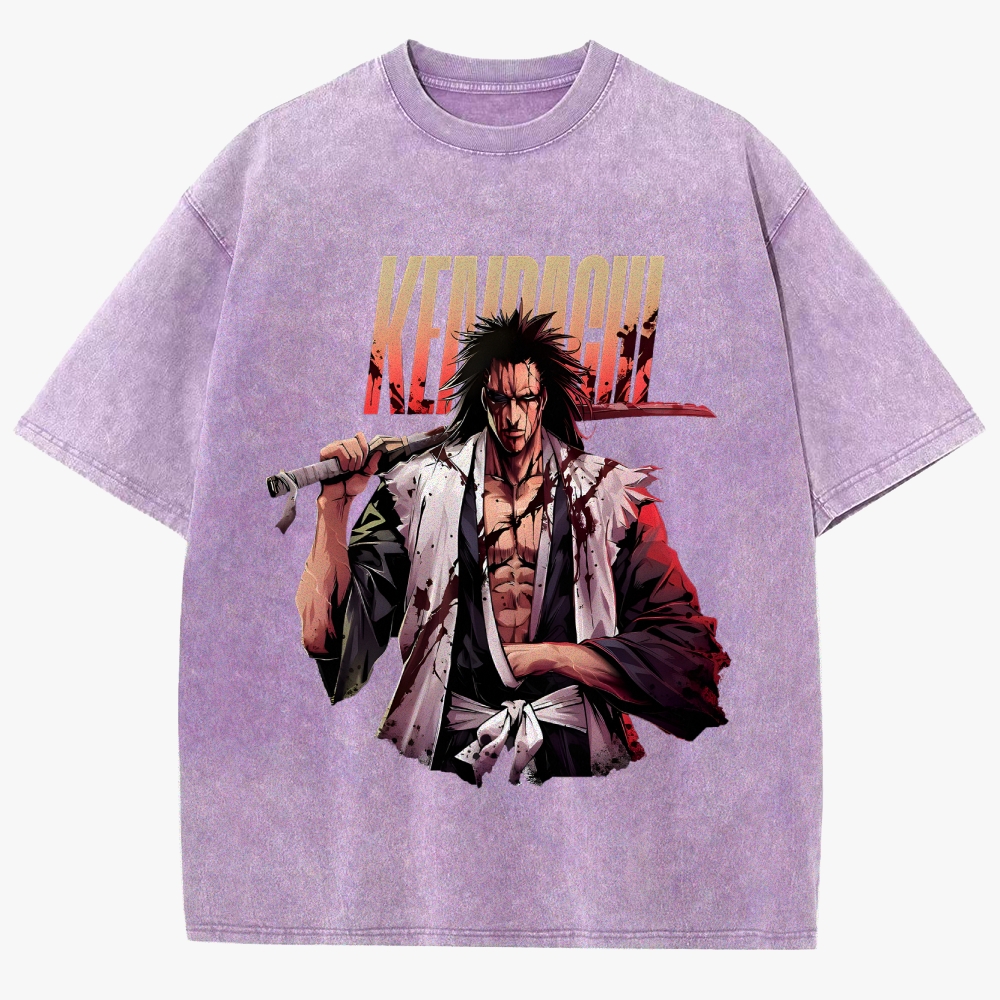 Bleach Anime Unisex Fit Washed T-Shirt