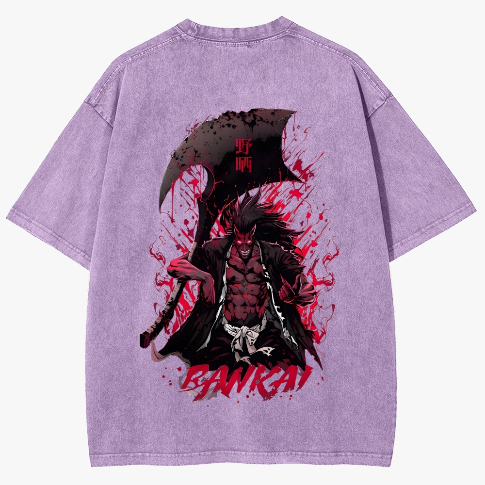 Bleach Anime Unisex Fit Washed T-Shirt