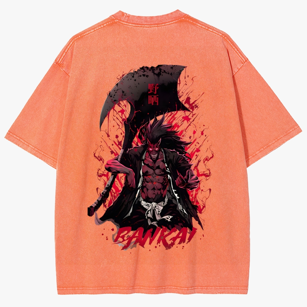 Bleach Anime Unisex Fit Washed T-Shirt