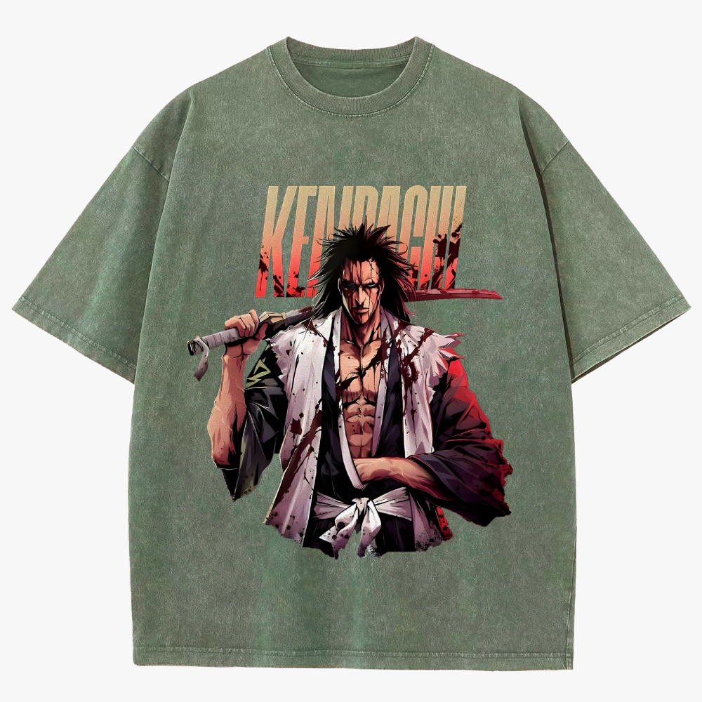 Bleach Anime Unisex Fit Washed T-Shirt