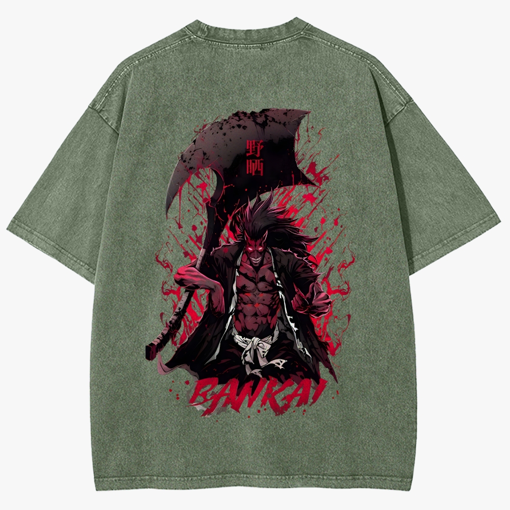Bleach Anime Unisex Fit Washed T-Shirt
