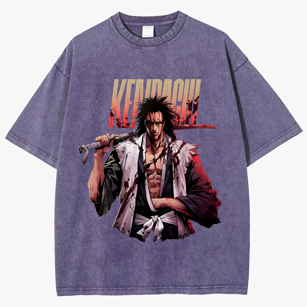 Bleach Anime Unisex Fit Washed T-Shirt