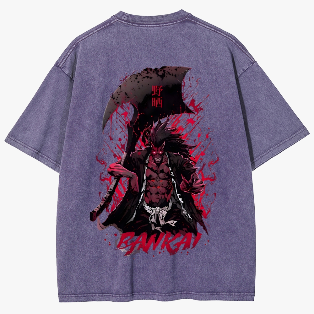Bleach Anime Unisex Fit Washed T-Shirt