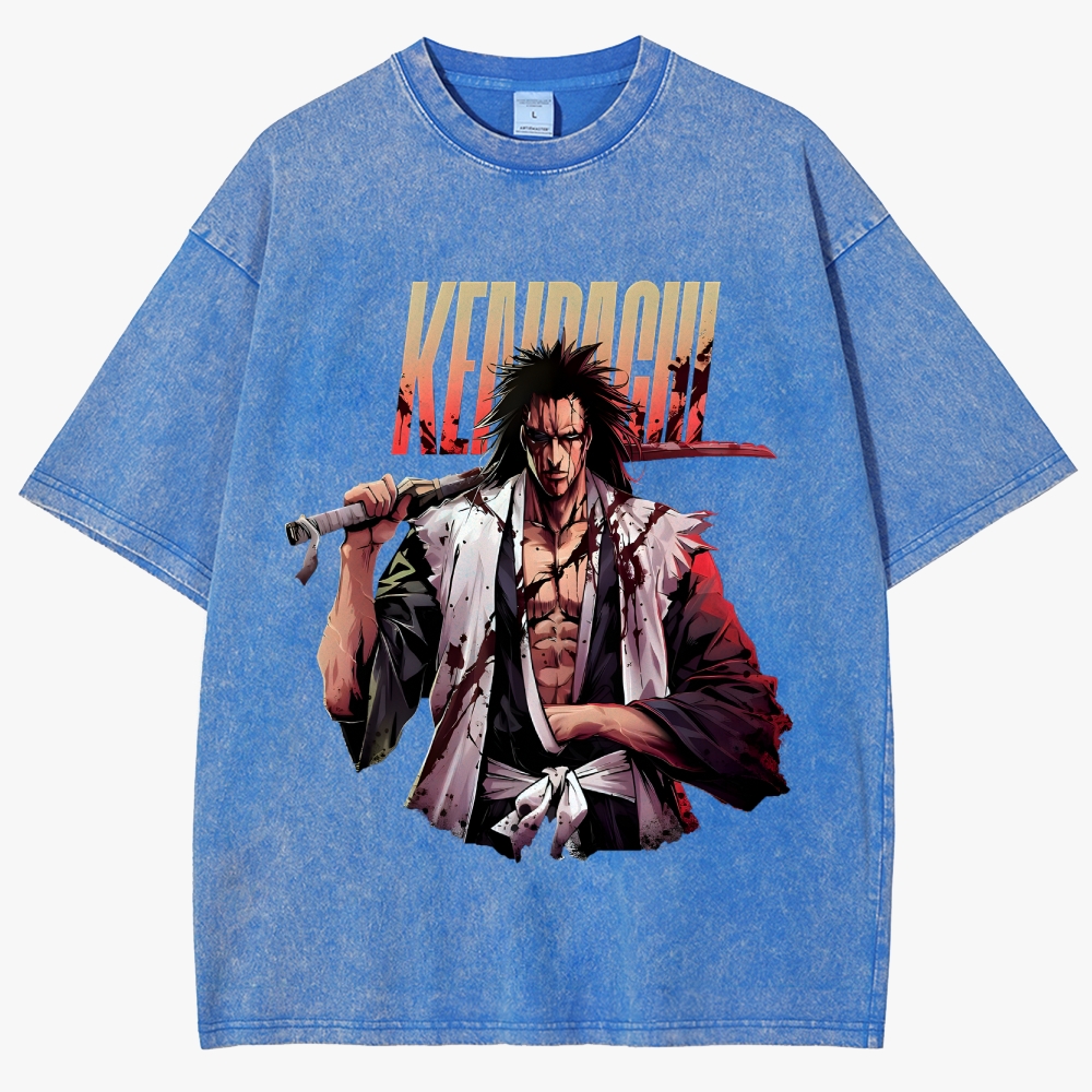 Bleach Anime Unisex Fit Washed T-Shirt