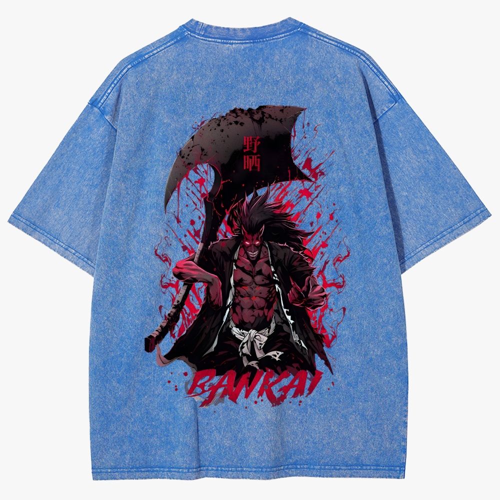 Bleach Anime Unisex Fit Washed T-Shirt