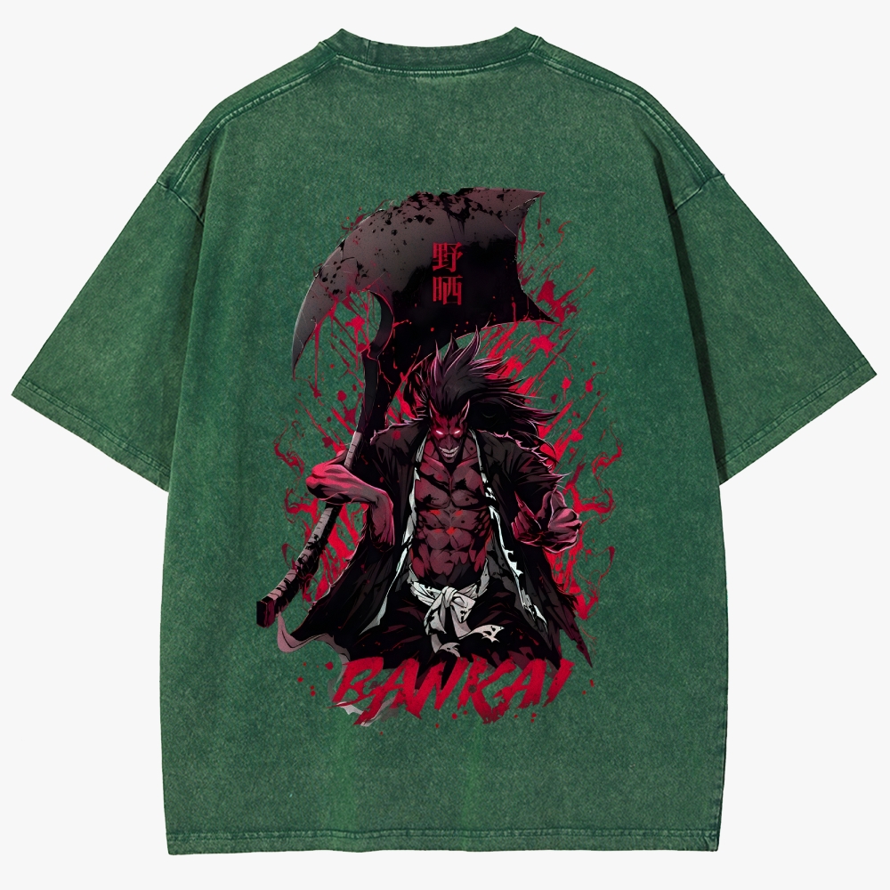 Bleach Anime Unisex Fit Washed T-Shirt