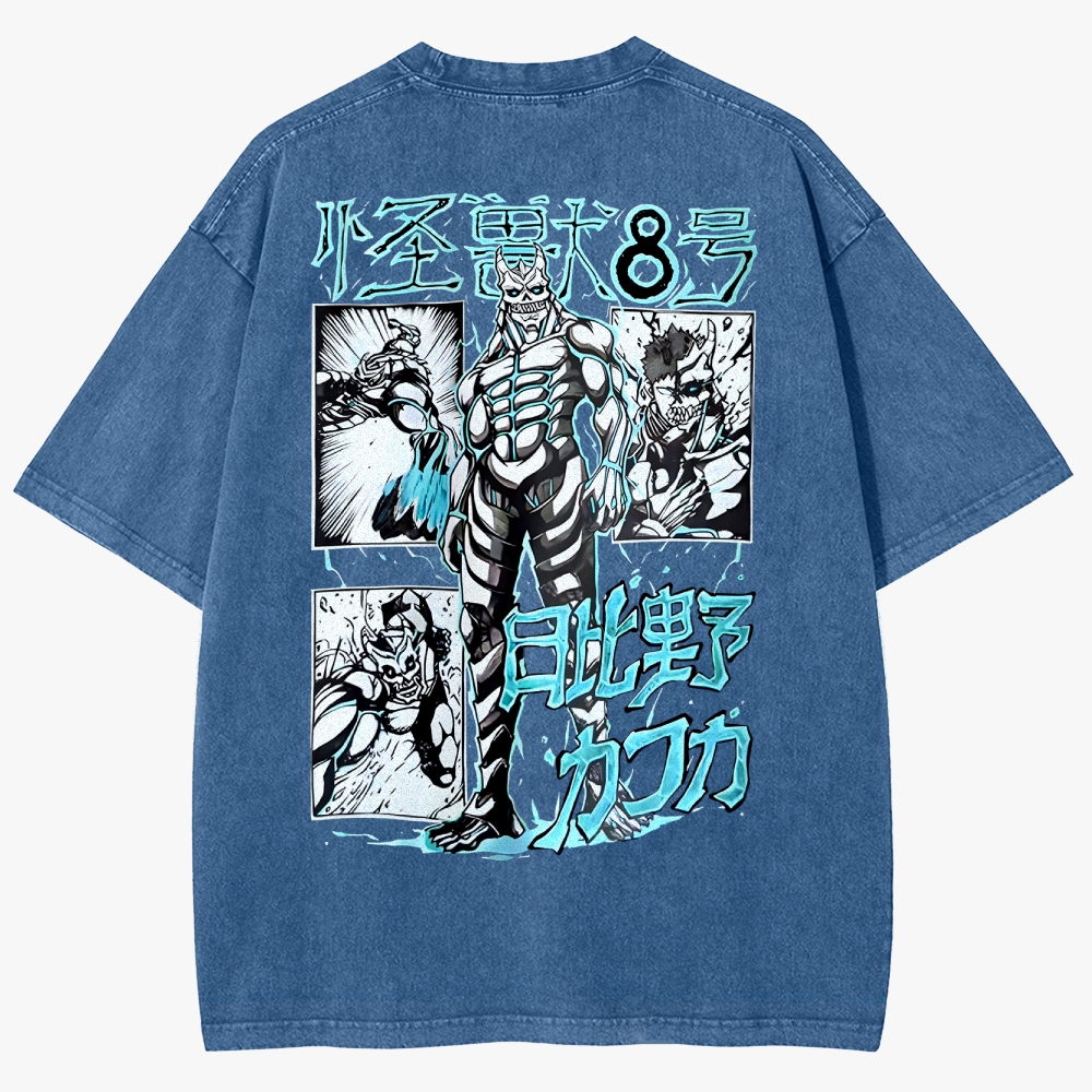 KaiJu no.8  Unisex Fit Washed T-Shirt