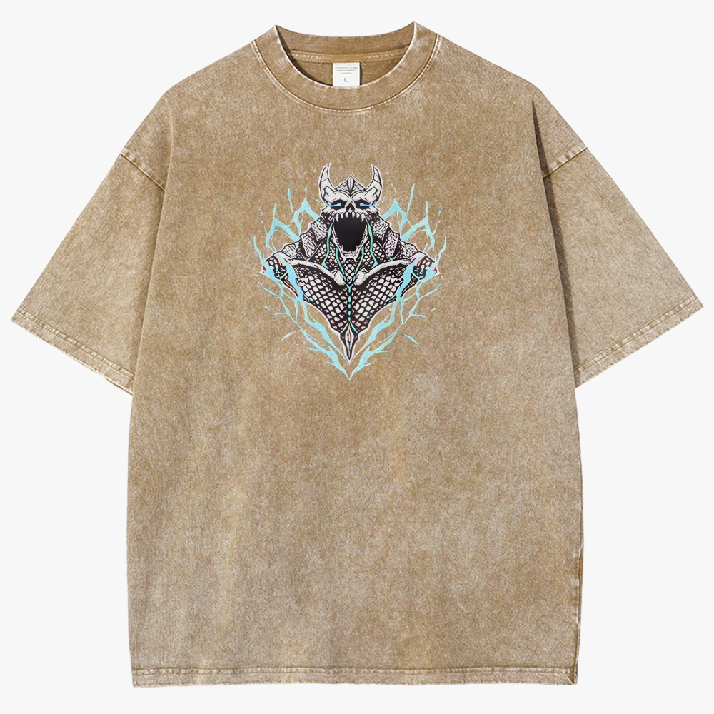 KaiJu no.8  Unisex Fit Washed T-Shirt