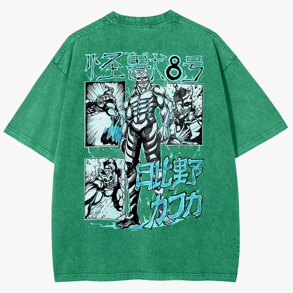 KaiJu no.8  Unisex Fit Washed T-Shirt