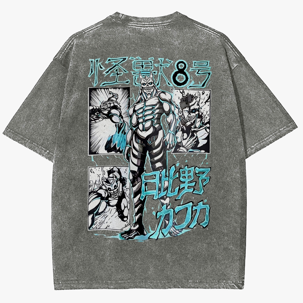 KaiJu no.8  Unisex Fit Washed T-Shirt