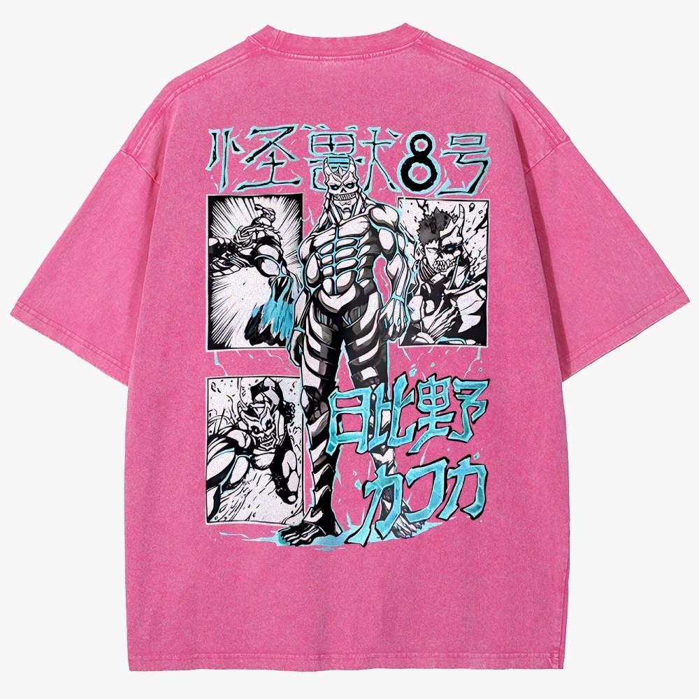 KaiJu no.8  Unisex Fit Washed T-Shirt