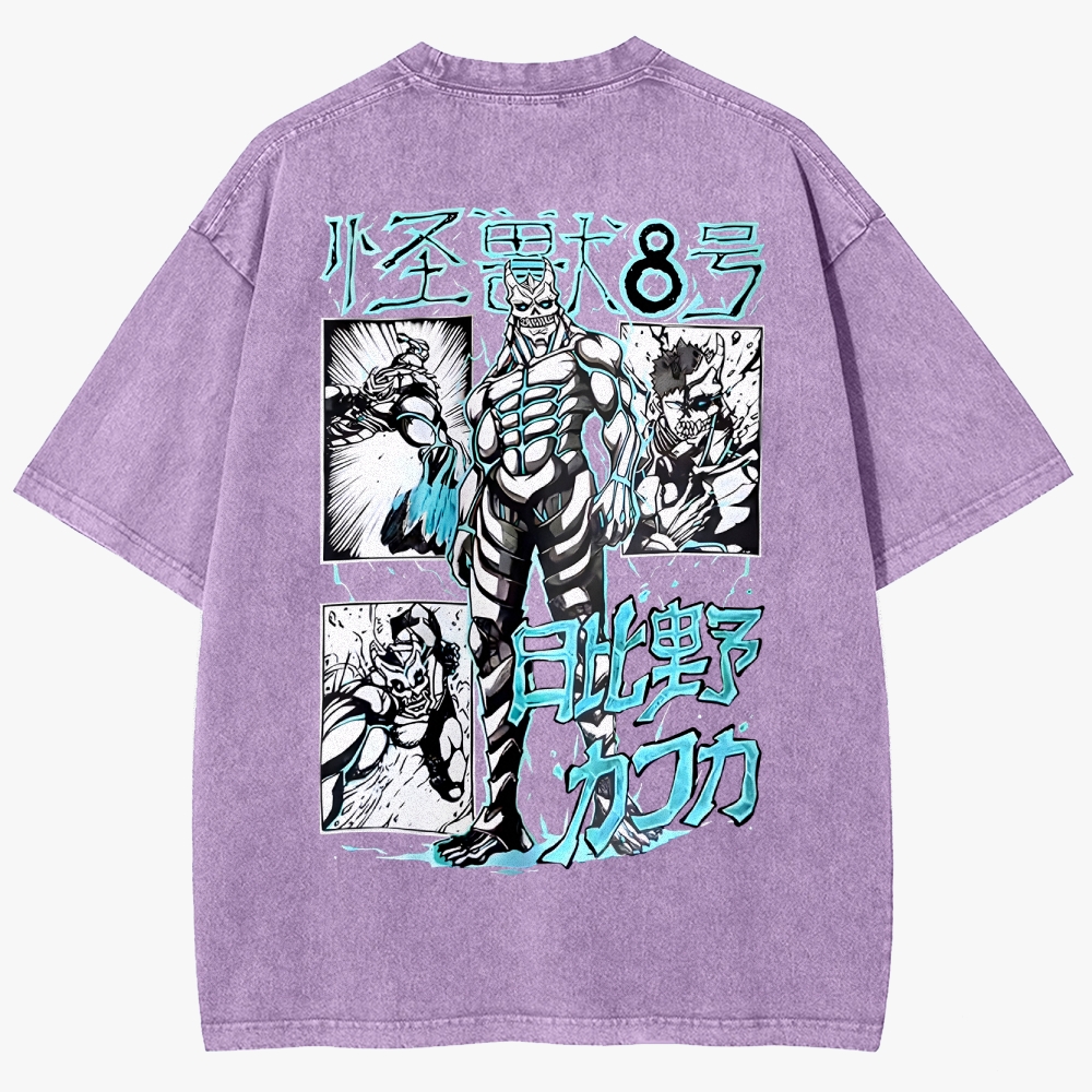 KaiJu no.8  Unisex Fit Washed T-Shirt